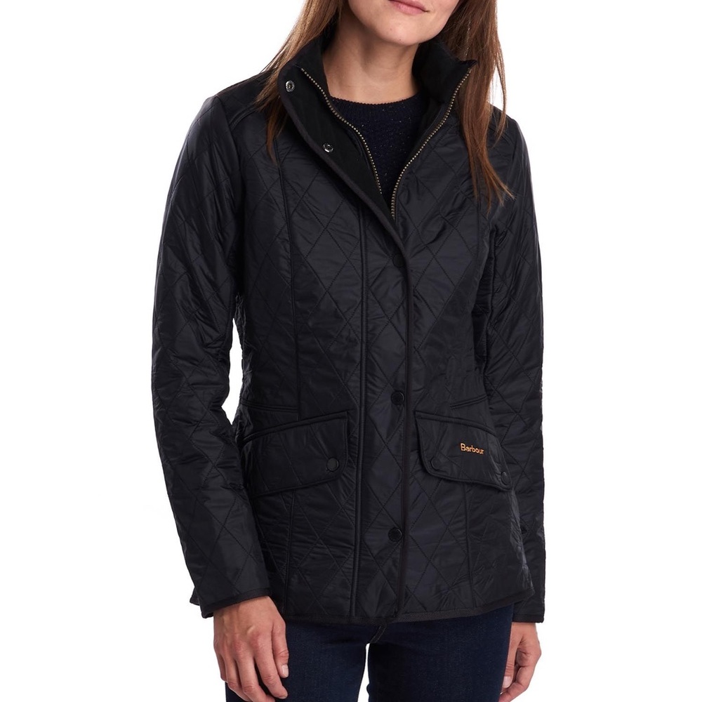 Barbour Polarquilt Cavalry Jacket in Black